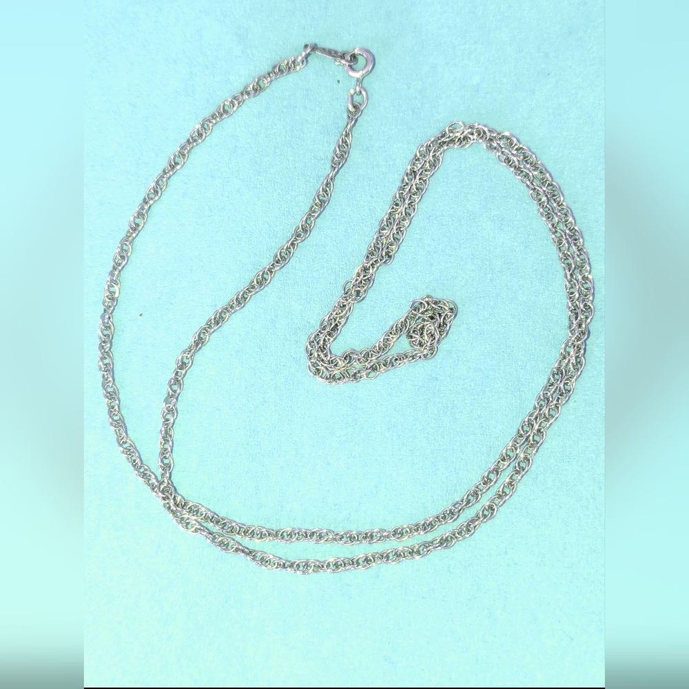 Sterling Silver Rope Chain - 24" - Picture 2 of 7